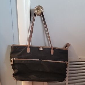 MICHAEL Michael Kors Black and Tan Tote Bag